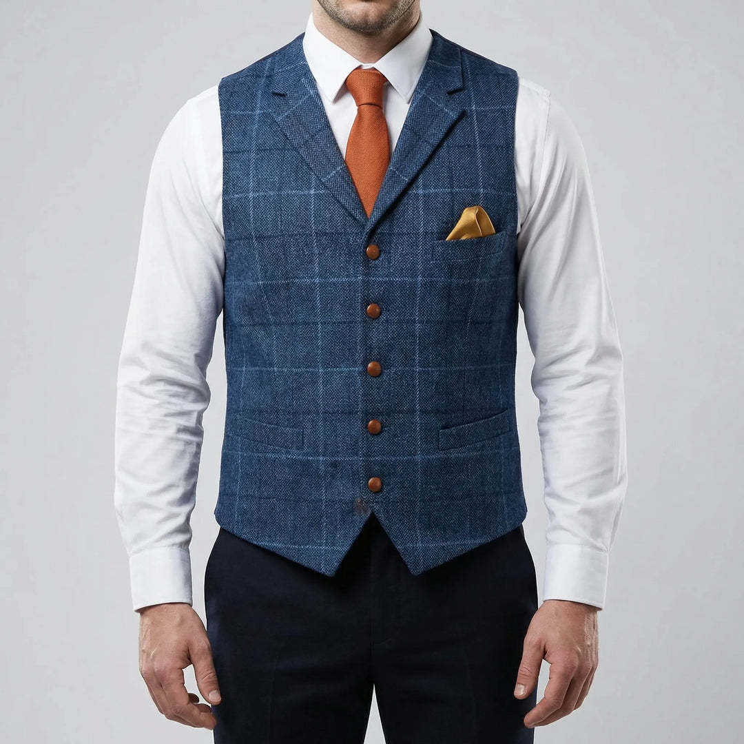 Vesthaven - Vintage V-Neck Button-Front Vest
