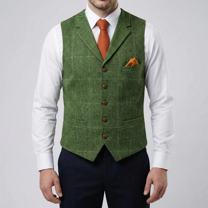 Vesthaven - Vintage V-Neck Button-Front Vest