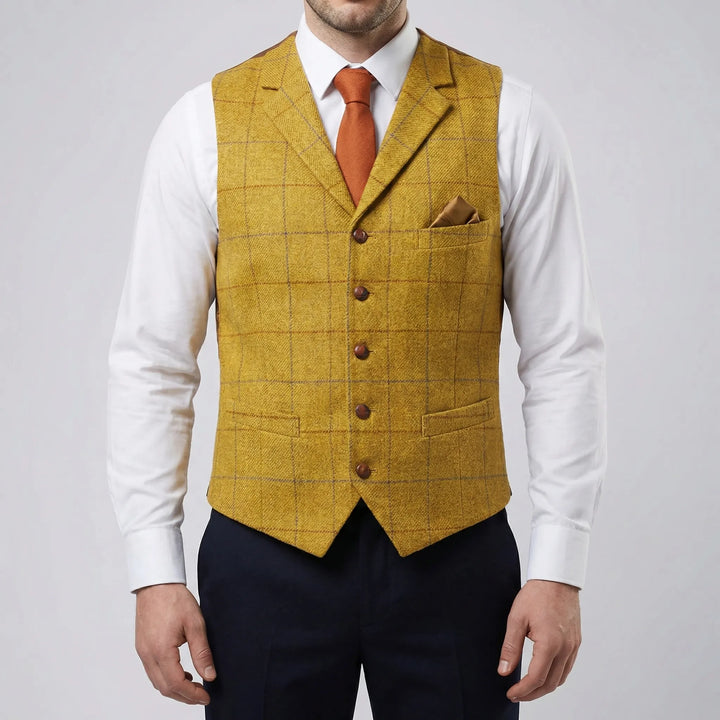 Vesthaven - Vintage V-Neck Button-Front Vest