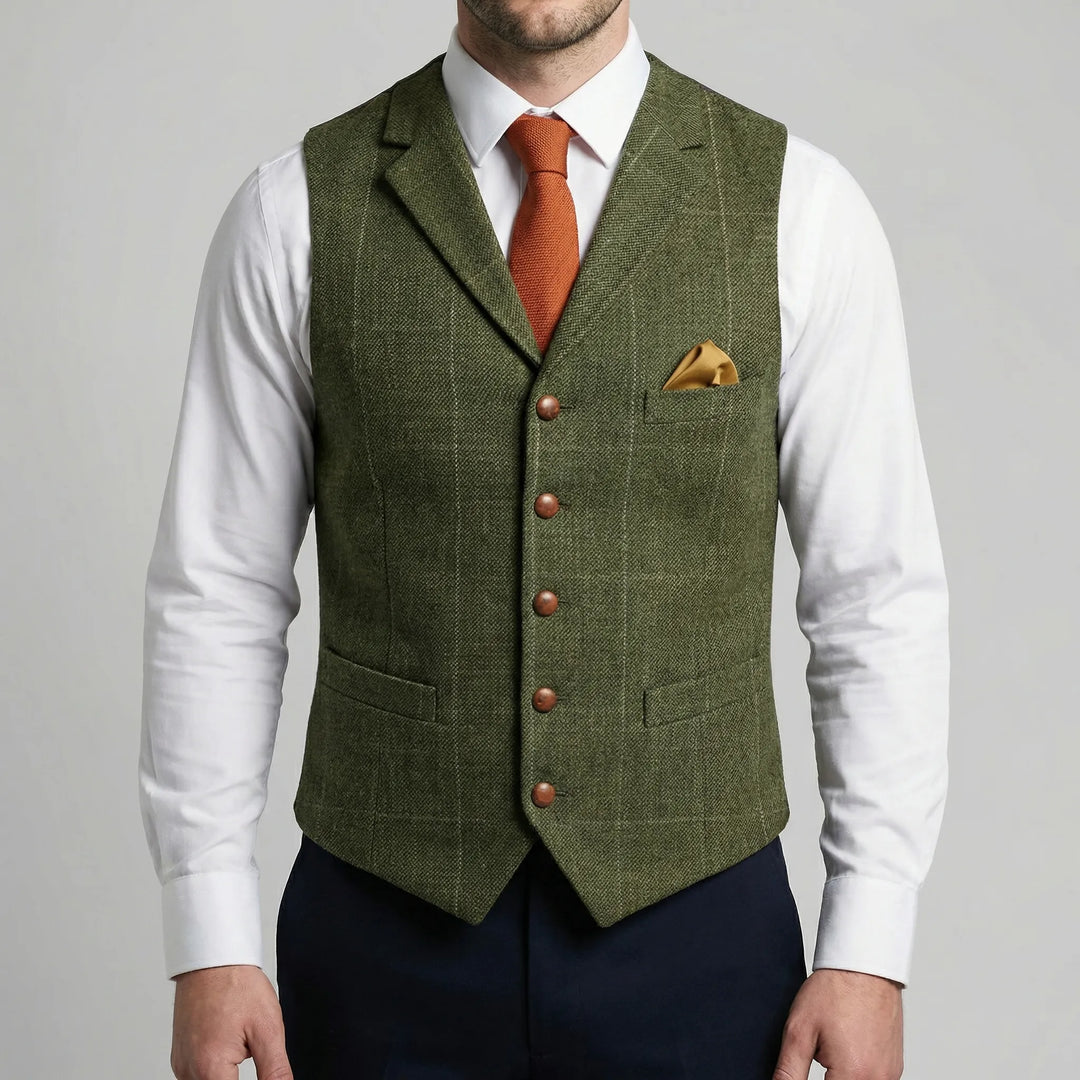 Vestonn - Vintage-Inspired Button-Front Vest