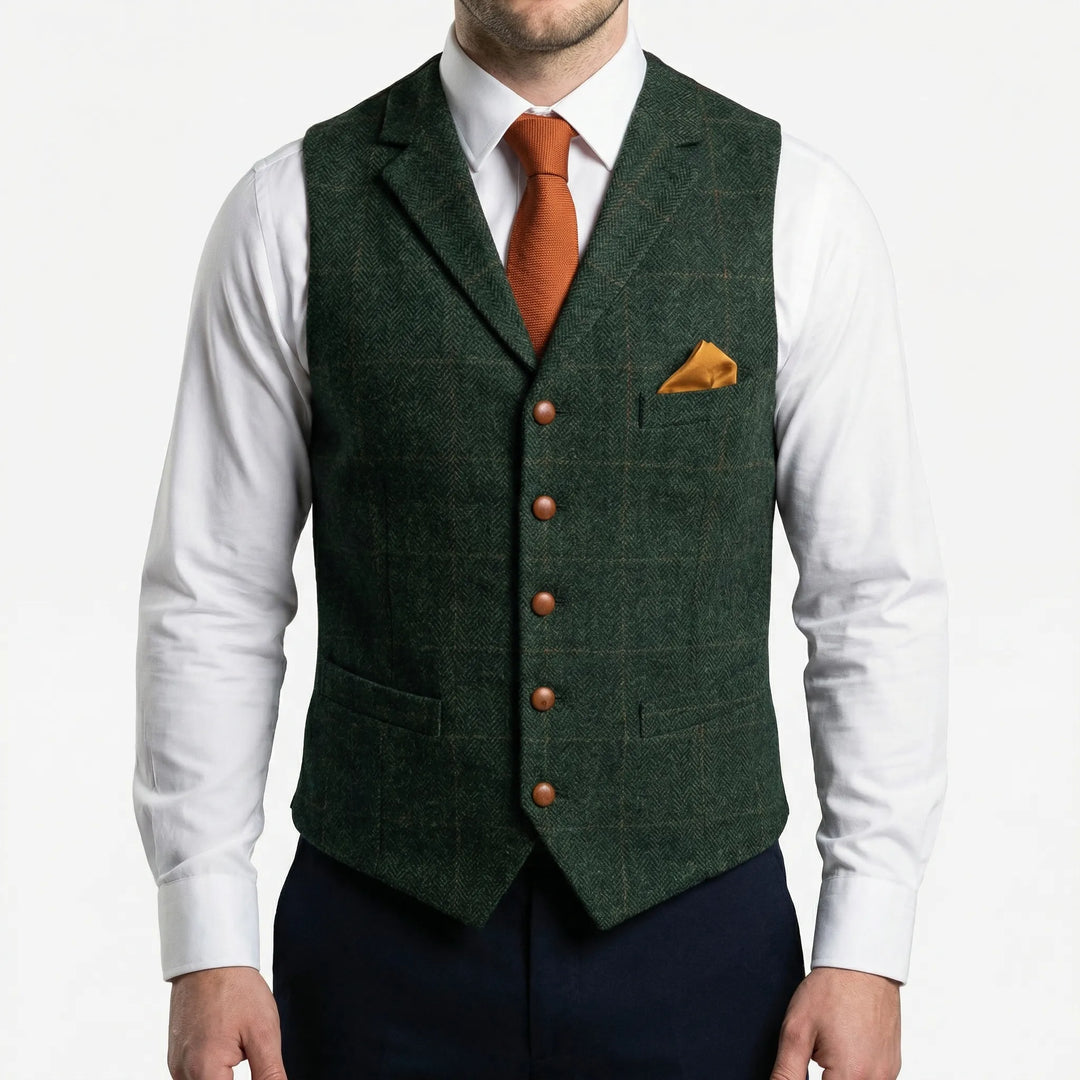 Vestonn - Vintage-Inspired Button-Front Vest