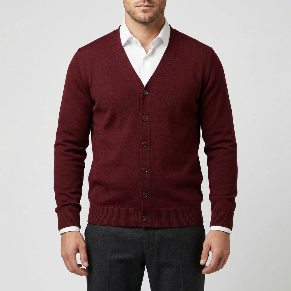 Vestoro - Button-Up Knit Cardigan Vest For Men