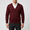 Knapp-Up Stickad Cardigan För Män
