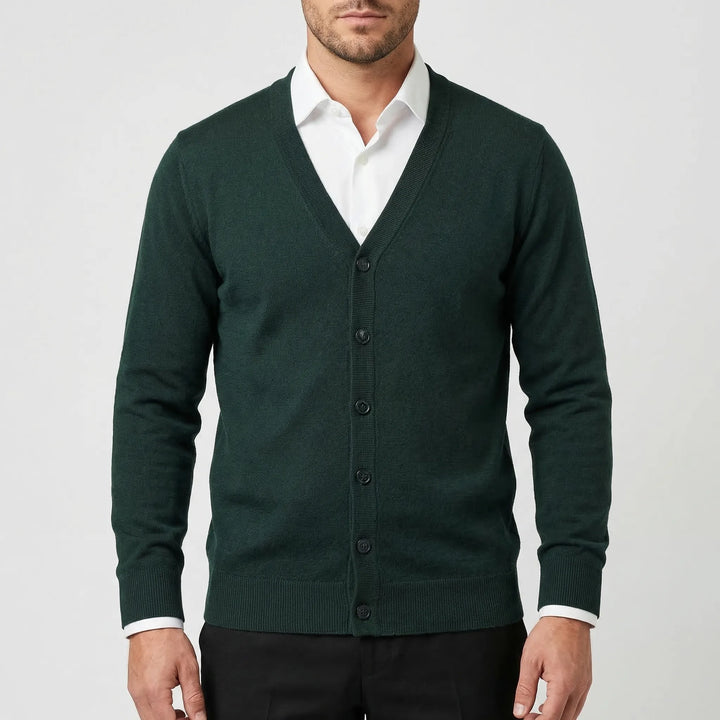 Vestoro - Button-Up Knit Cardigan Vest For Men