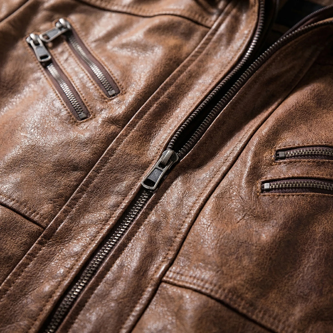 Vexorro - Hooded Bomber-Style Zip Jacket