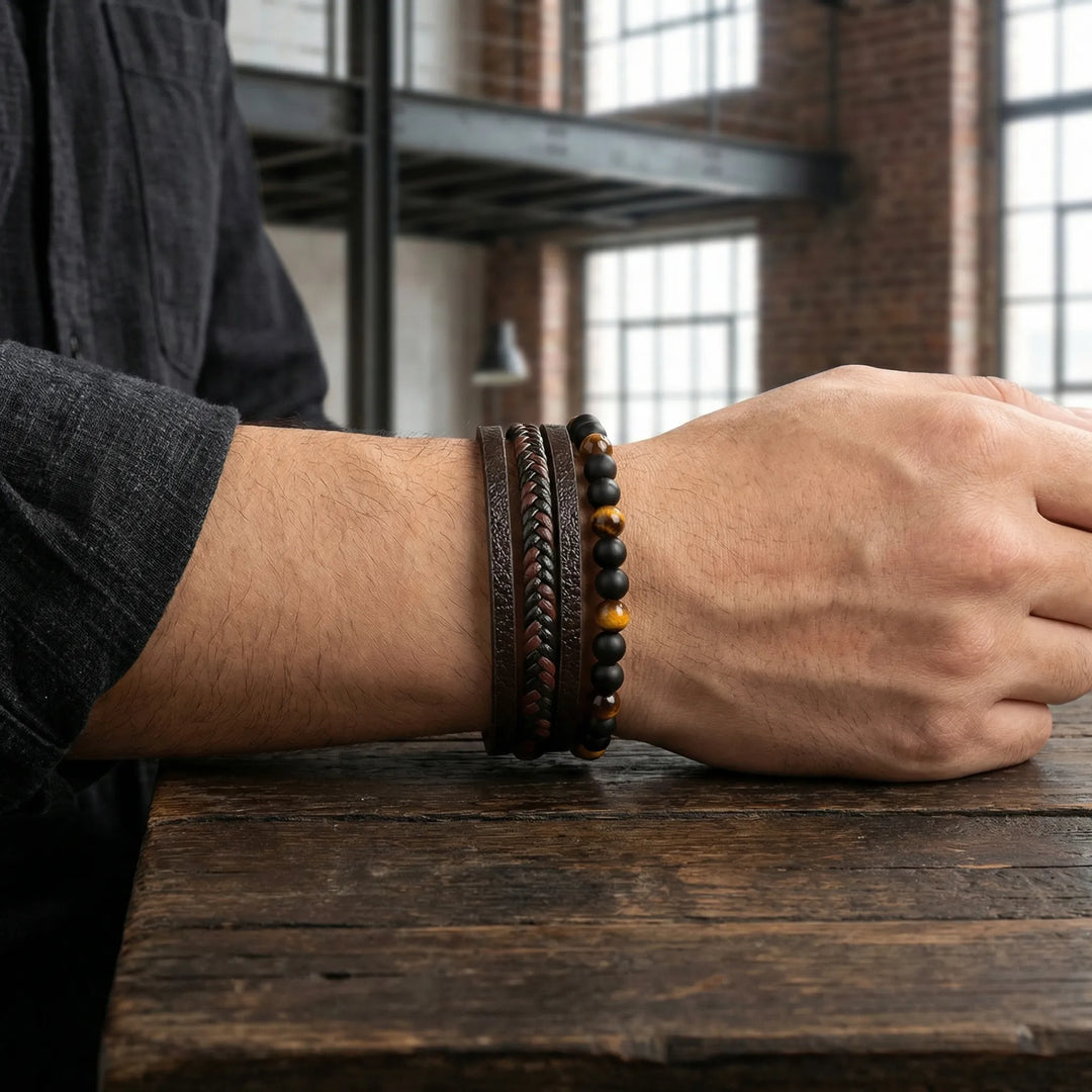 Vexron - Multi-Strand Beaded Band Bracelet