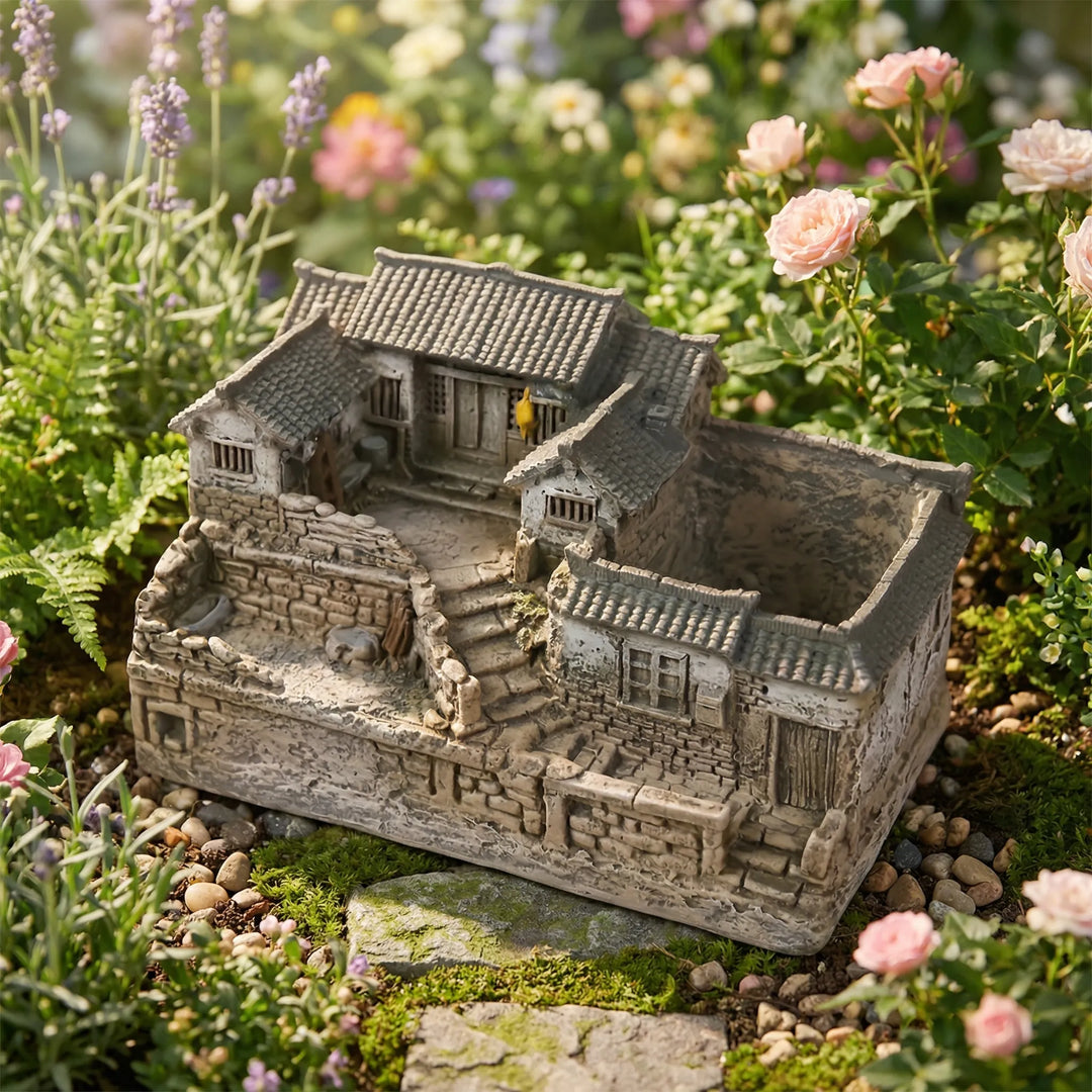 Villagora - Rustic Miniature Cottage Garden Statue