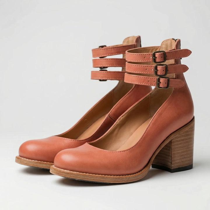 Vintrella - Vintage-Inspired Chunky Heel Pump