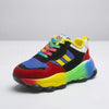 Chunky Plattform Snörning Sneakers för Kvinnor