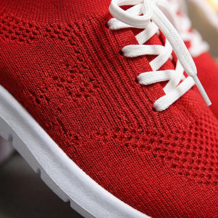 Vixara - Lace-Up Breathable Mesh Sneaker