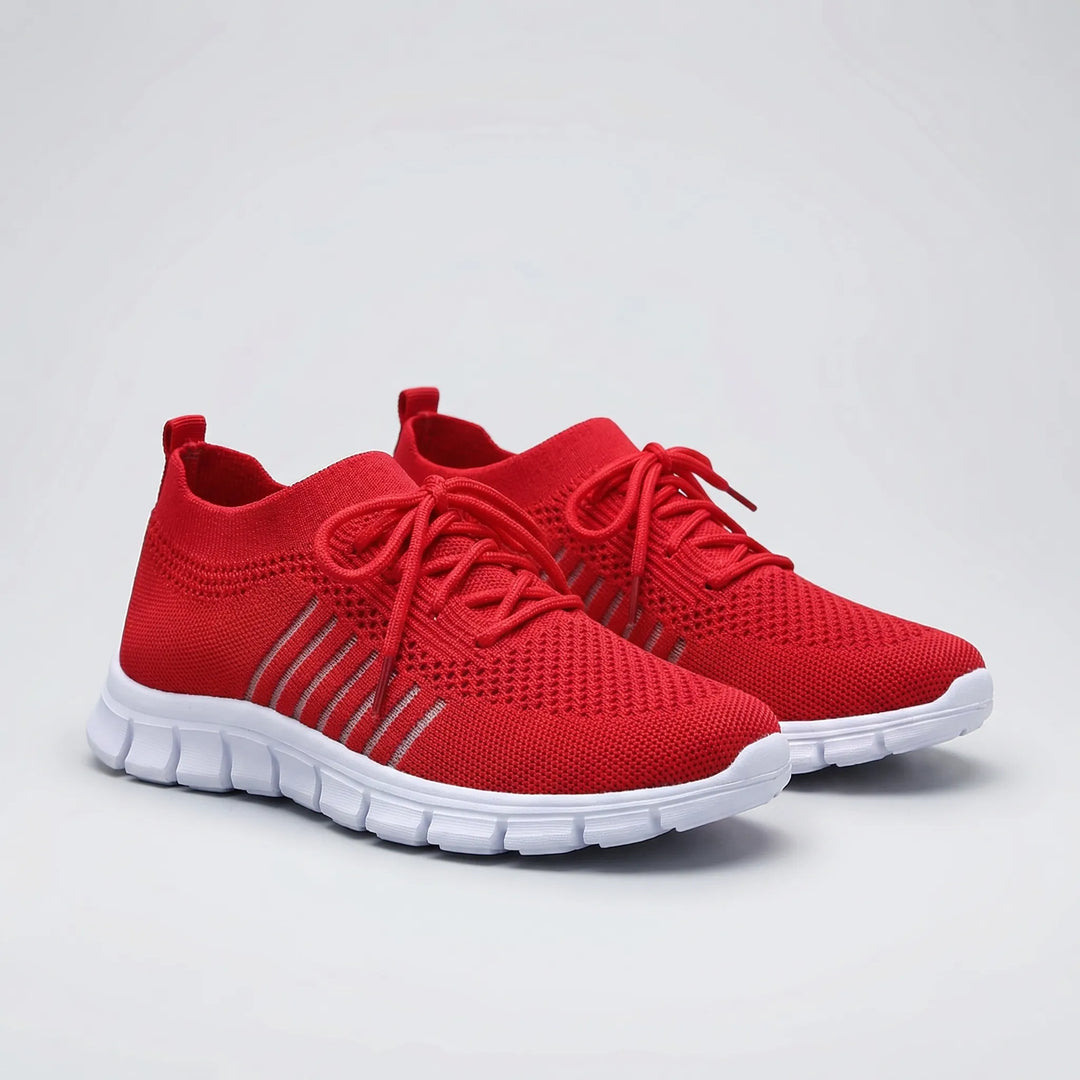 Vixara - Lace-Up Breathable Mesh Sneaker