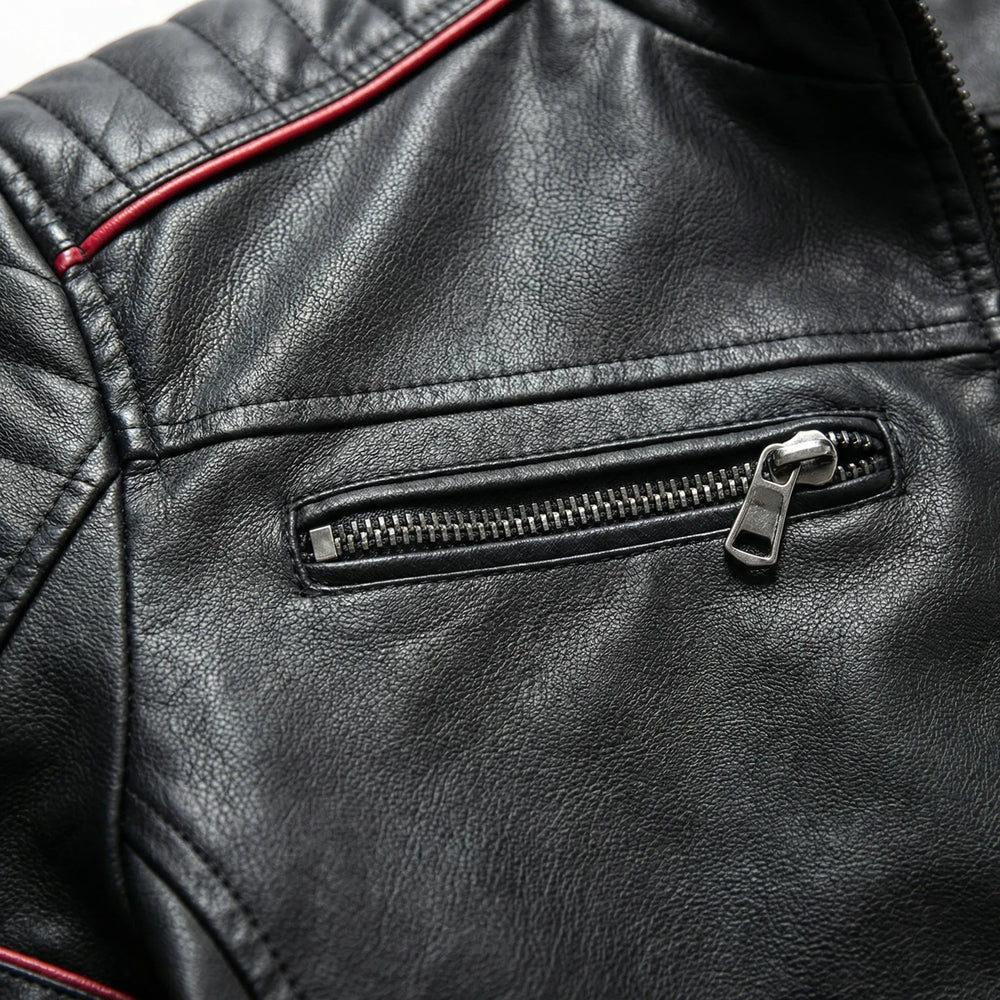 Voltrek - Tailored Biker-Style Zip-Up Jacket