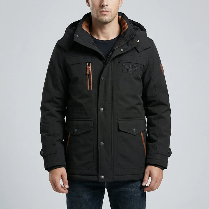Vorrex - Hooded Quilted Men's Winter Jacket