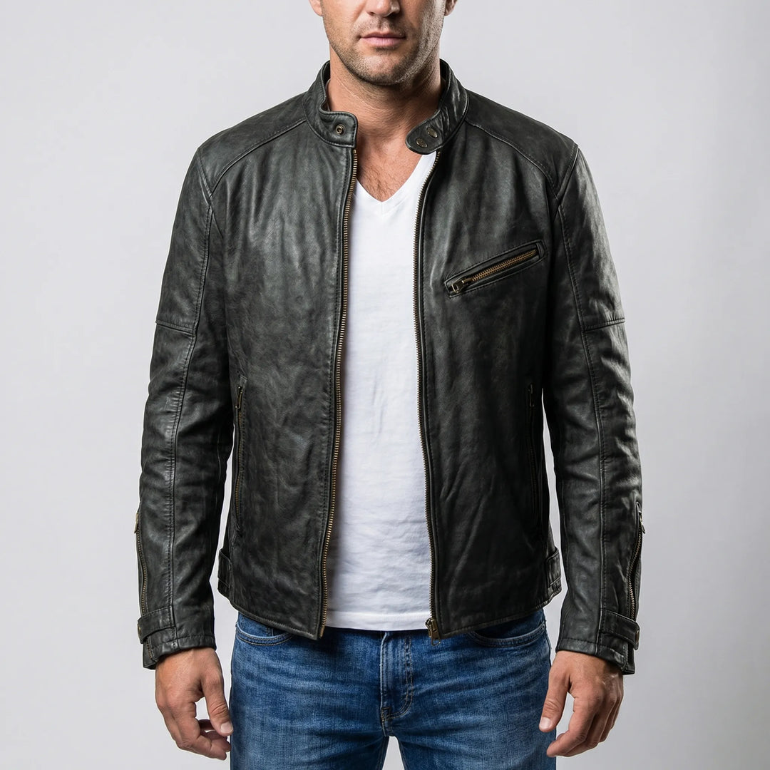 Vostrek - Stand-Collar Zip-Up Men's Jacket