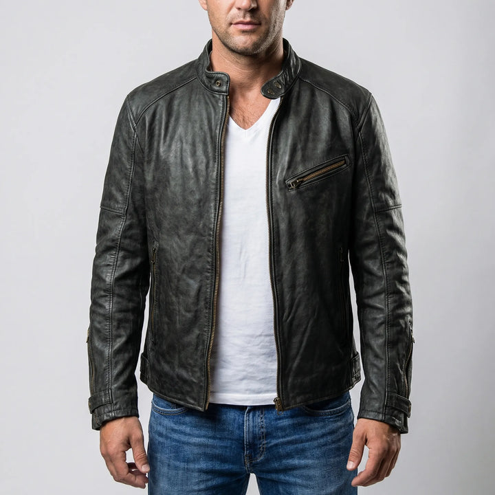Vostrek - Stand-Collar Zip-Up Men's Jacket