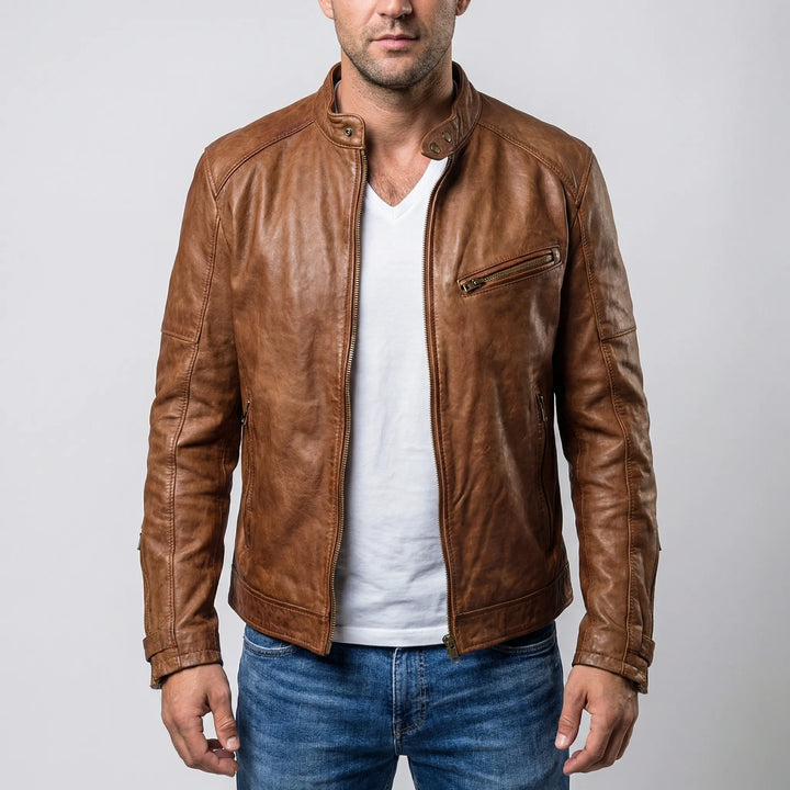 Vostrek - Stand-Collar Zip-Up Men's Jacket