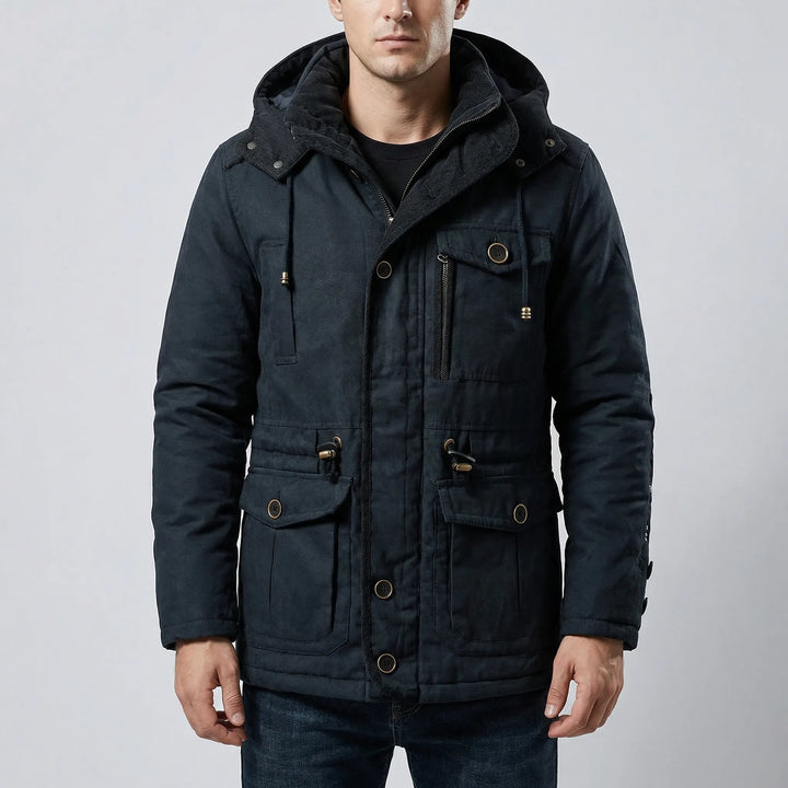Vraktex - Multi-Pocket Hooded Winter Jacket