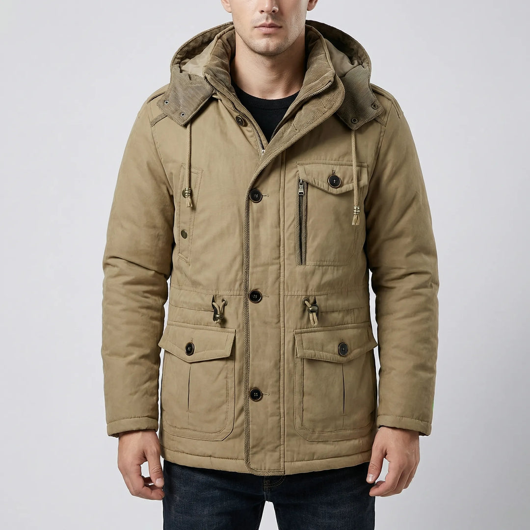 Vraktex - Multi-Pocket Hooded Winter Jacket