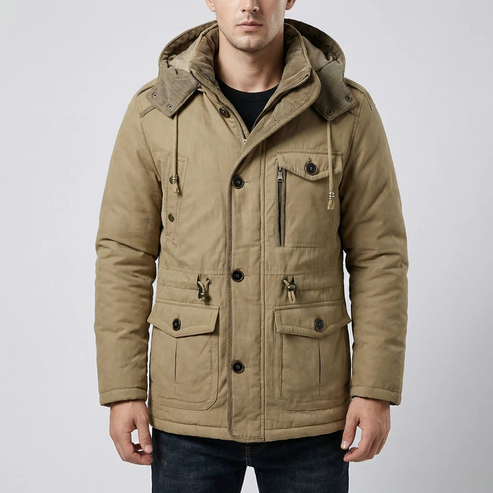 Vraktex - Multi-Pocket Hooded Winter Jacket