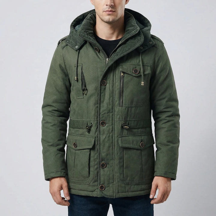 Vraktex - Multi-Pocket Hooded Winter Jacket