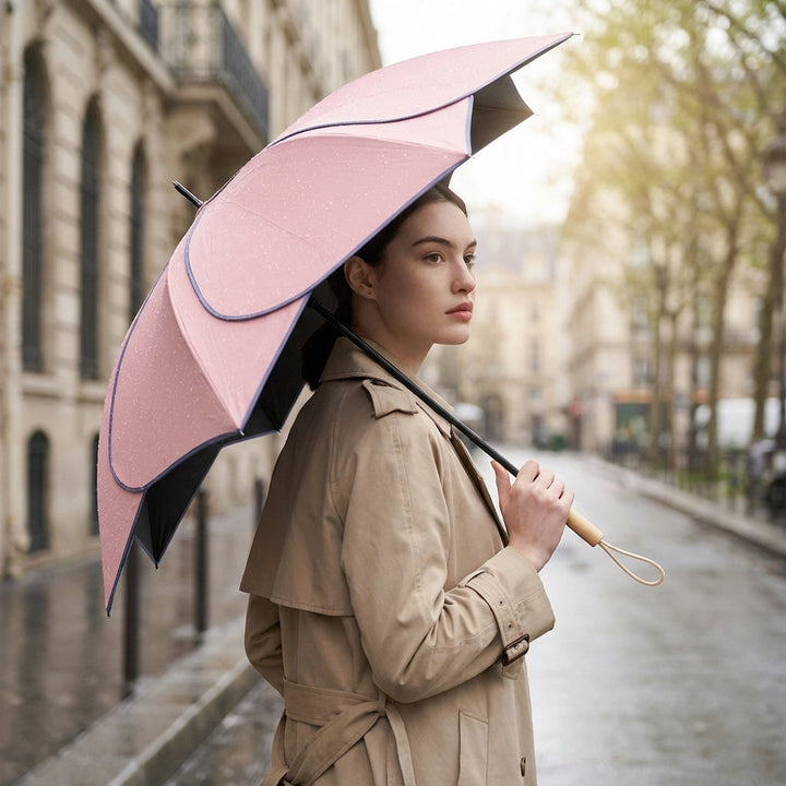 Damen-Regenschirm mit Blumenmotiv – Woodloom