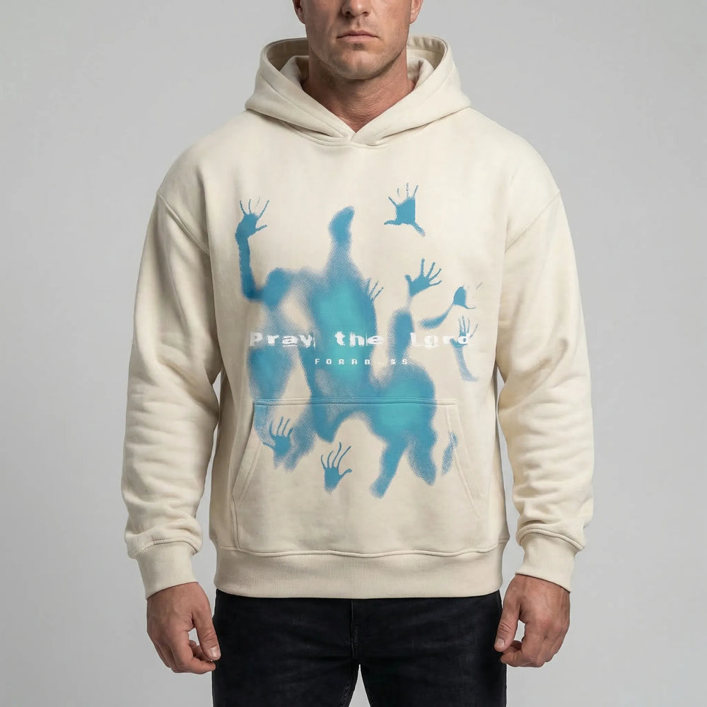Vyntrel - Oversized Graphic Pullover Hoodie