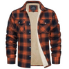 Fleece-Fodrad Rutig Jacka