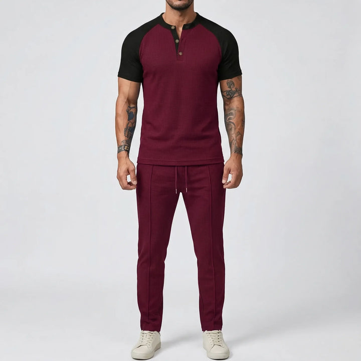 Wafflex - Waffle Texture 2-Piece Casual Set