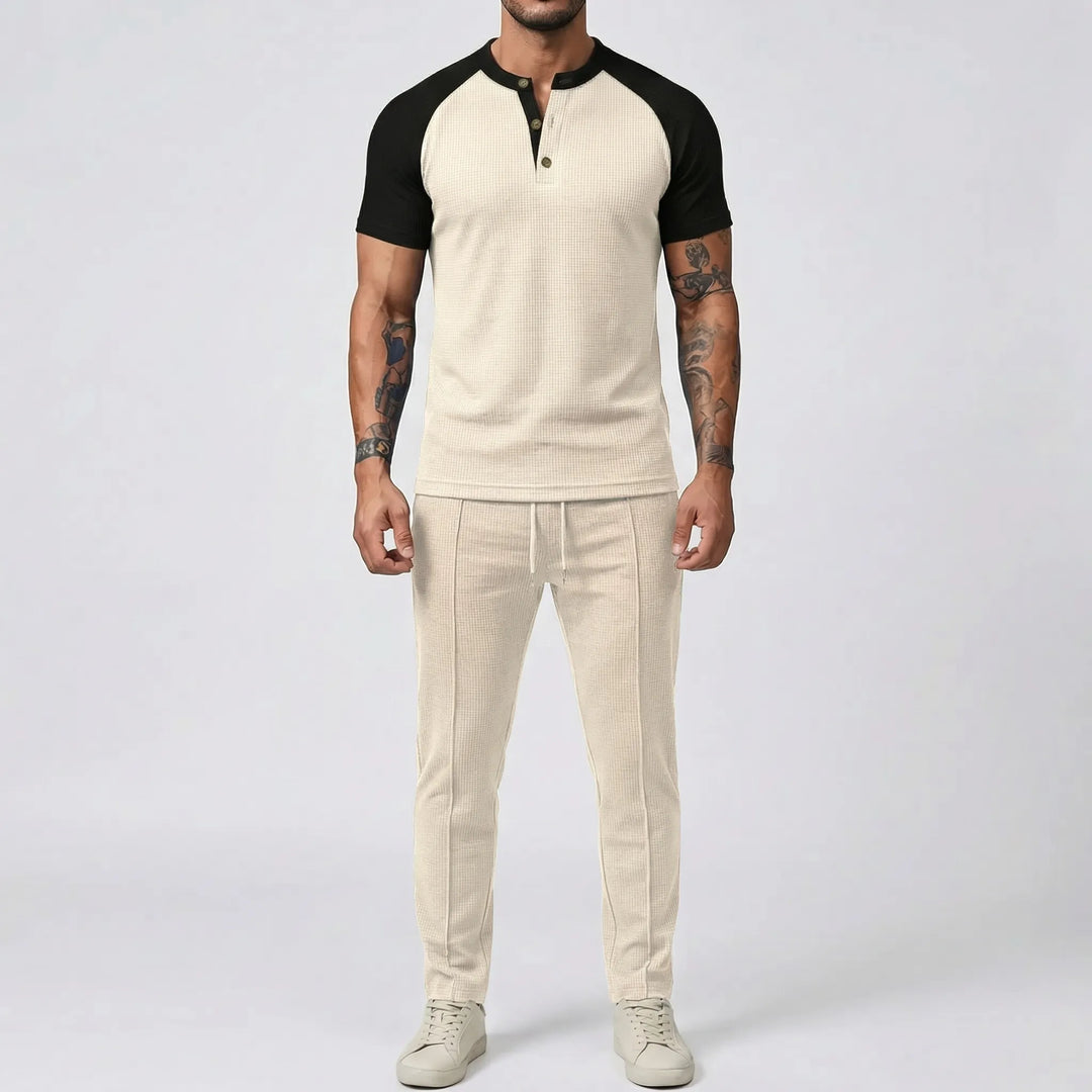 Wafflex - Waffle Texture 2-Piece Casual Set