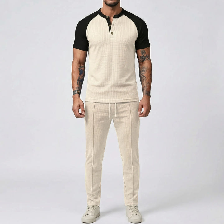 Wafflex - Waffle Texture 2-Piece Casual Set
