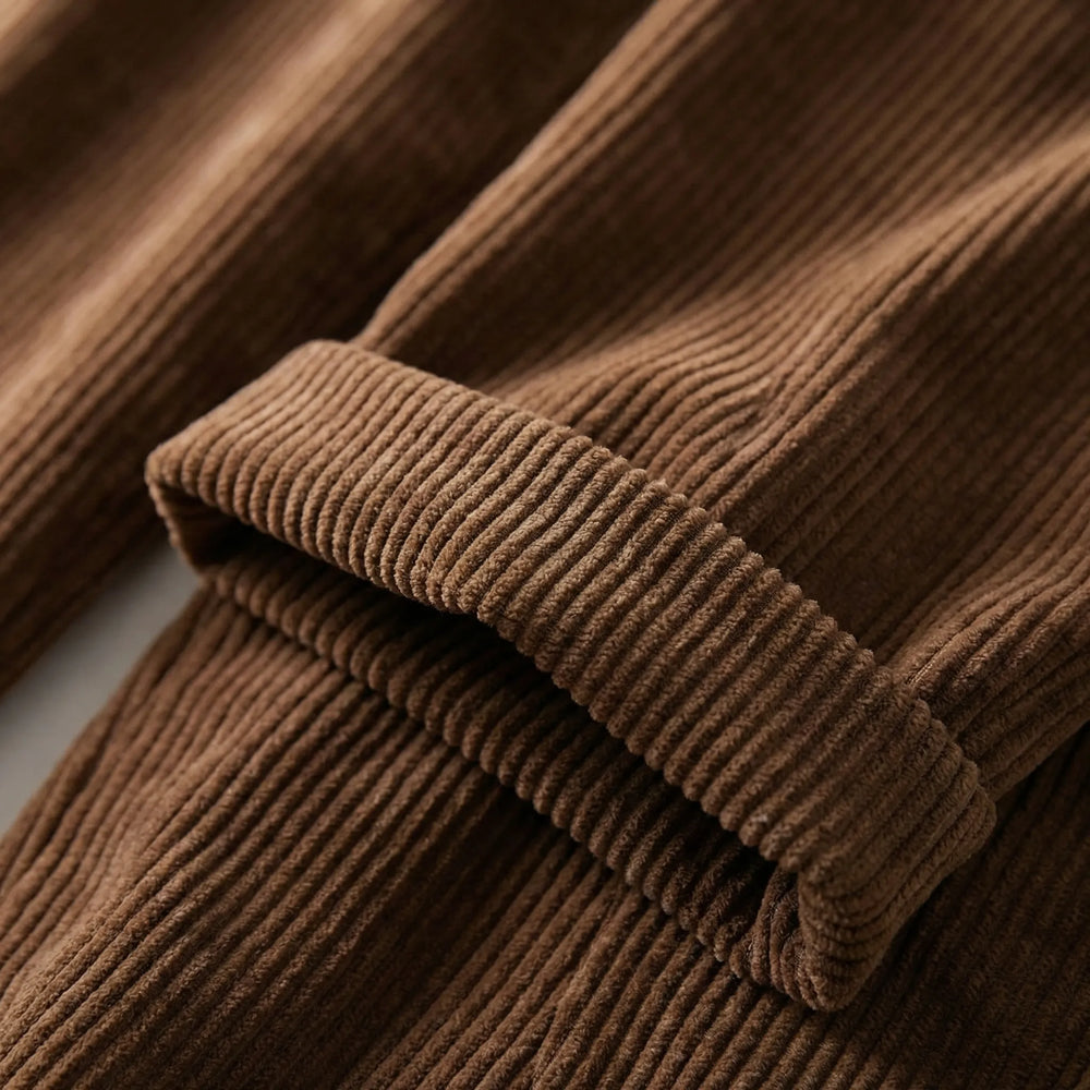 Waleva - Straight-Leg Vintage Corduroy Trousers