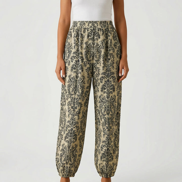 Wandrova - High-Waist Boho Harem Pants For Women