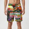 Grafisk Tryck Herrsimshorts
