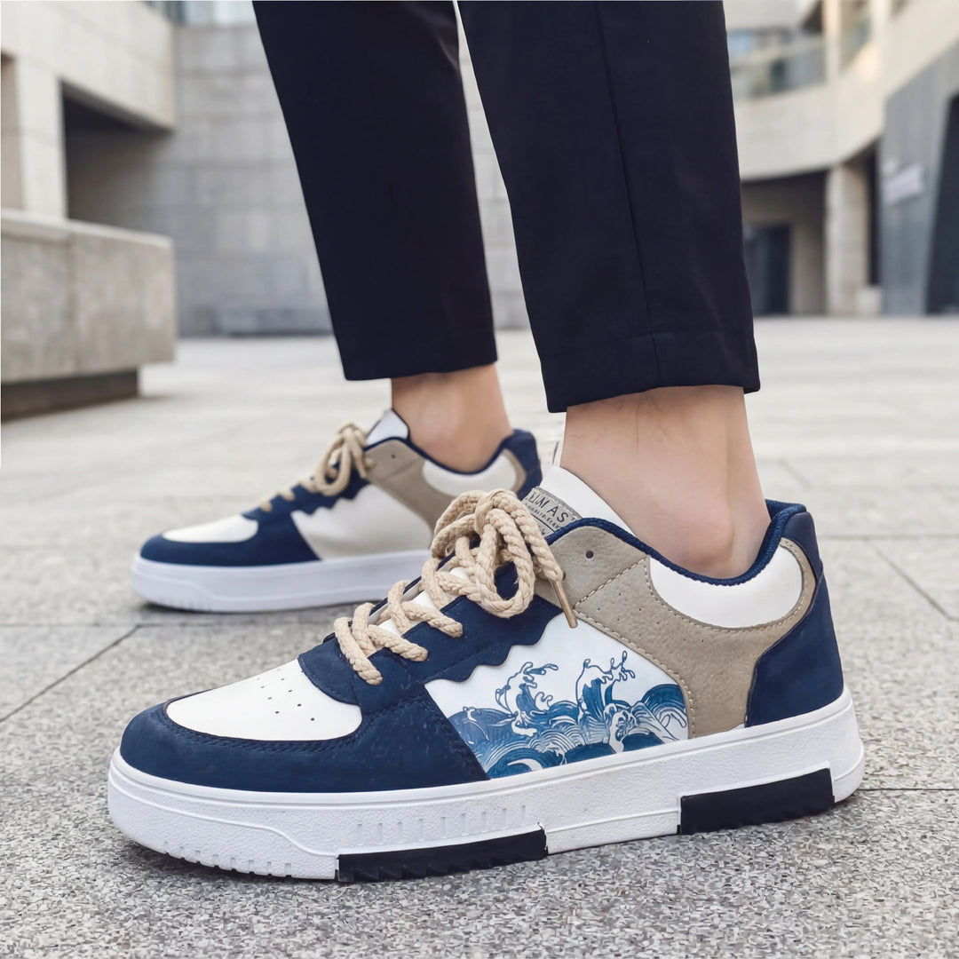 Wavecrest - Low-Profile Lace-Up Casual Sneaker