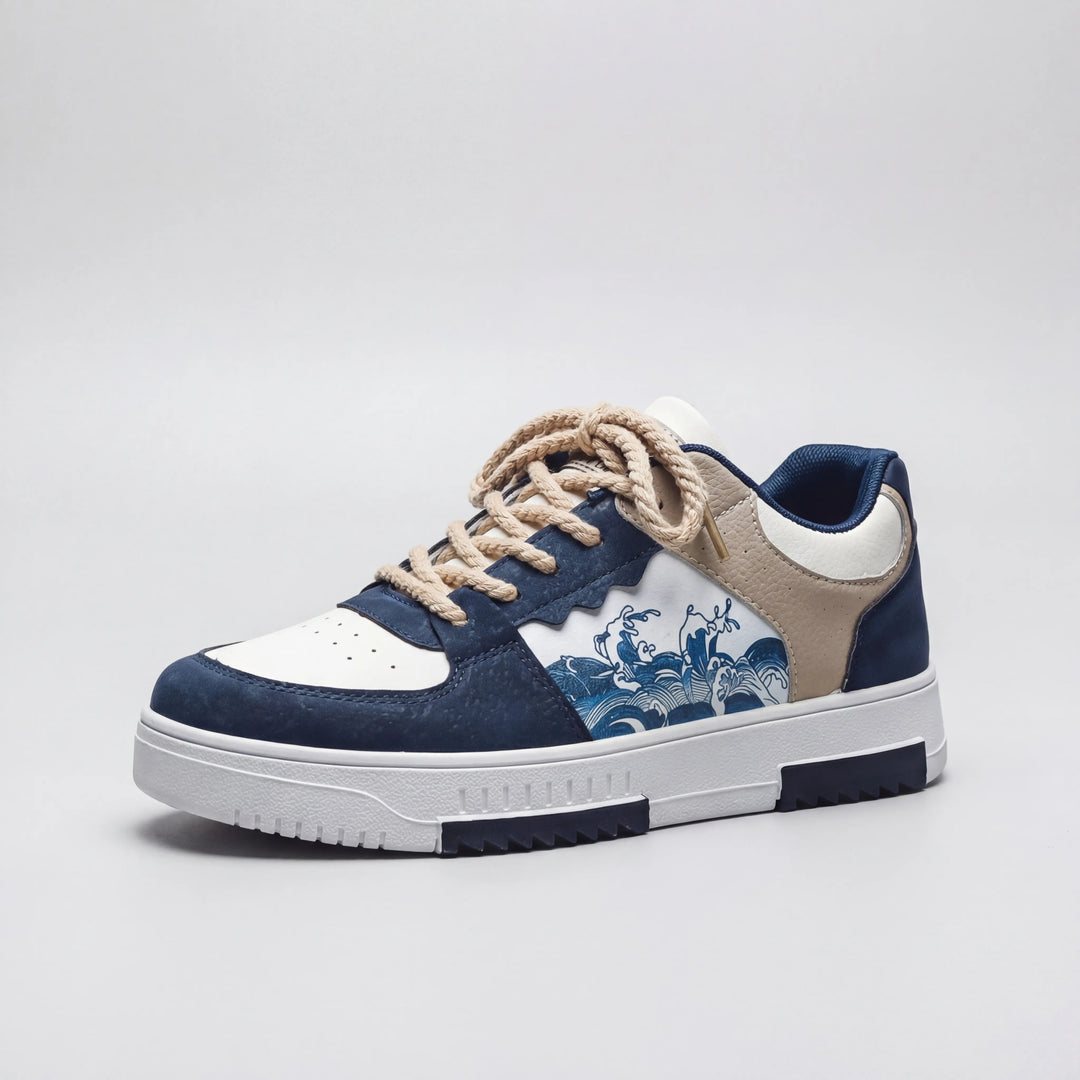 Wavecrest - Low-Profile Lace-Up Casual Sneaker