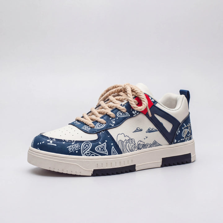 Wavecrest - Low-Profile Lace-Up Casual Sneaker