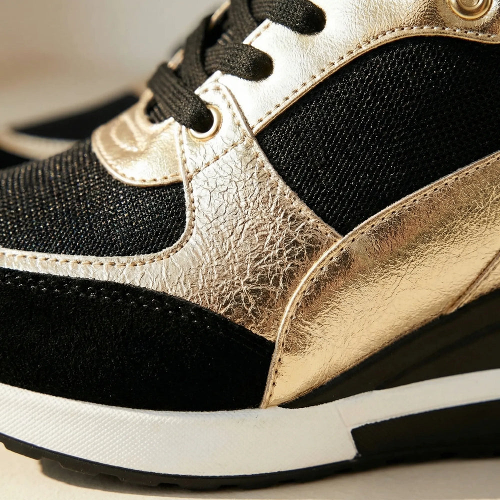 Weavelon - Wedge Platform Knit Sneaker