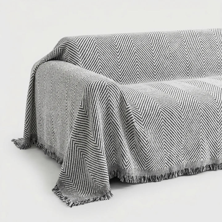 Weavora - Reversible Herringbone Sofa Cover