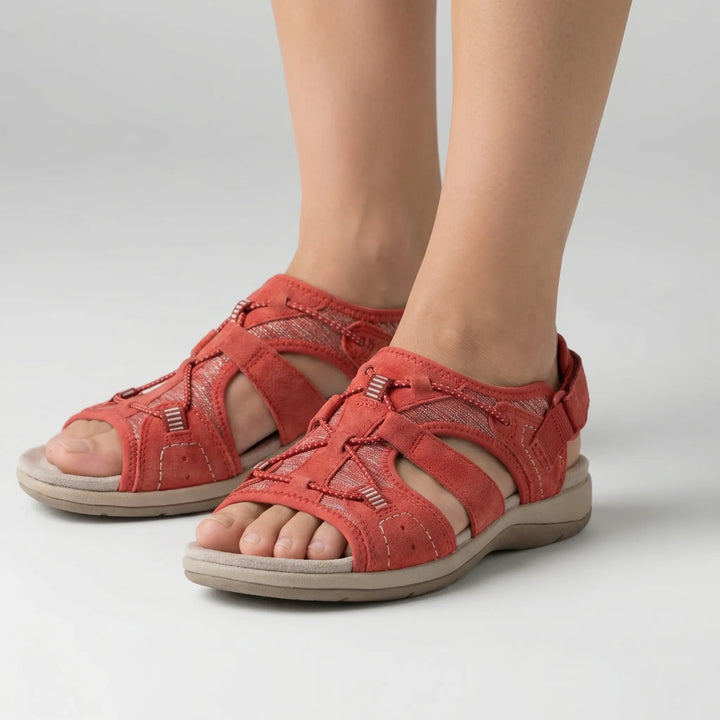 Wedgella - Triple Strap Adjustable Wedge Sandal