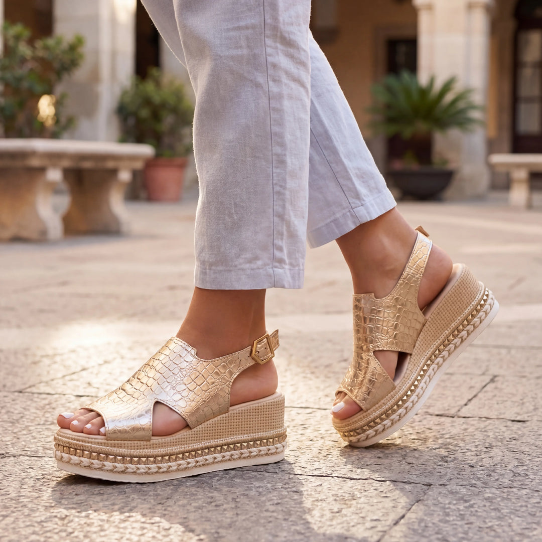 Wedgova - Chunky Wedge Platform Sandal