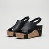Peep-Toe Plattform Wedge Sandal för Kvinnor