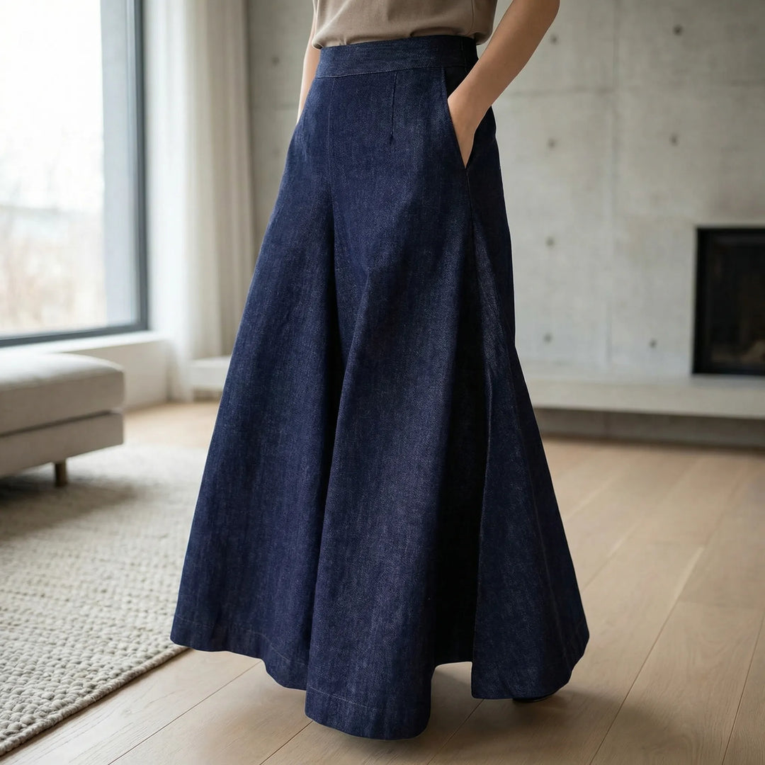 Wideaux - Full-Length Wide-Leg Women's Trousers