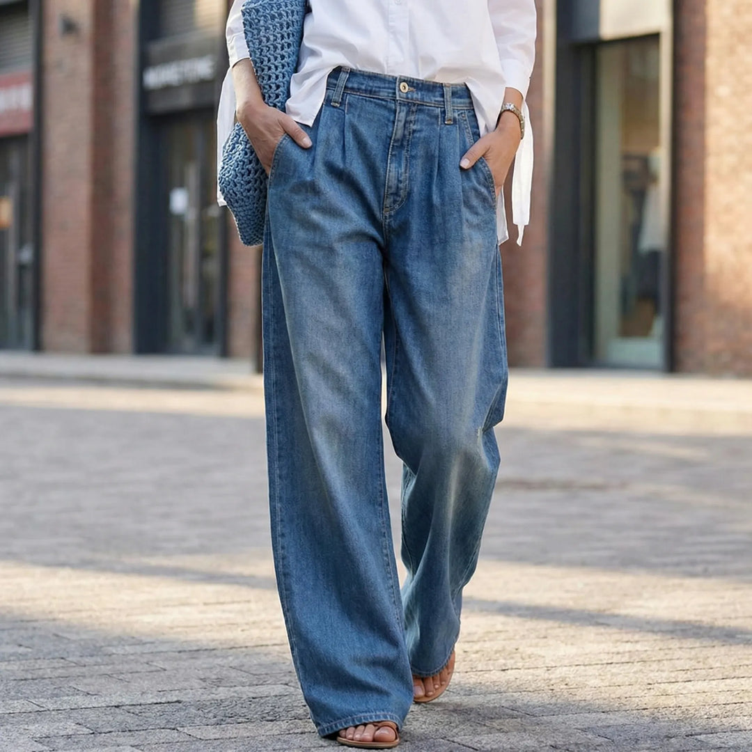 Wideova - Wide Leg High Rise Jeans