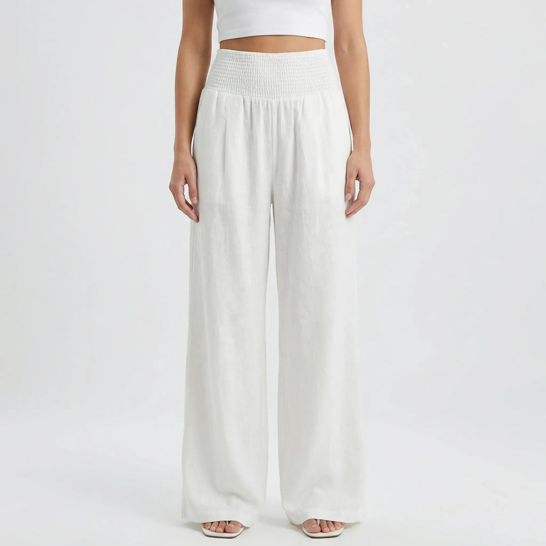 Widevelle - High-Waist Wide-Leg Palazzo Pants