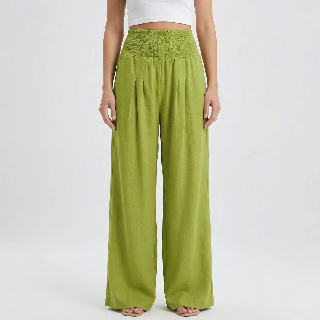Widevelle - High-Waist Wide-Leg Palazzo Pants