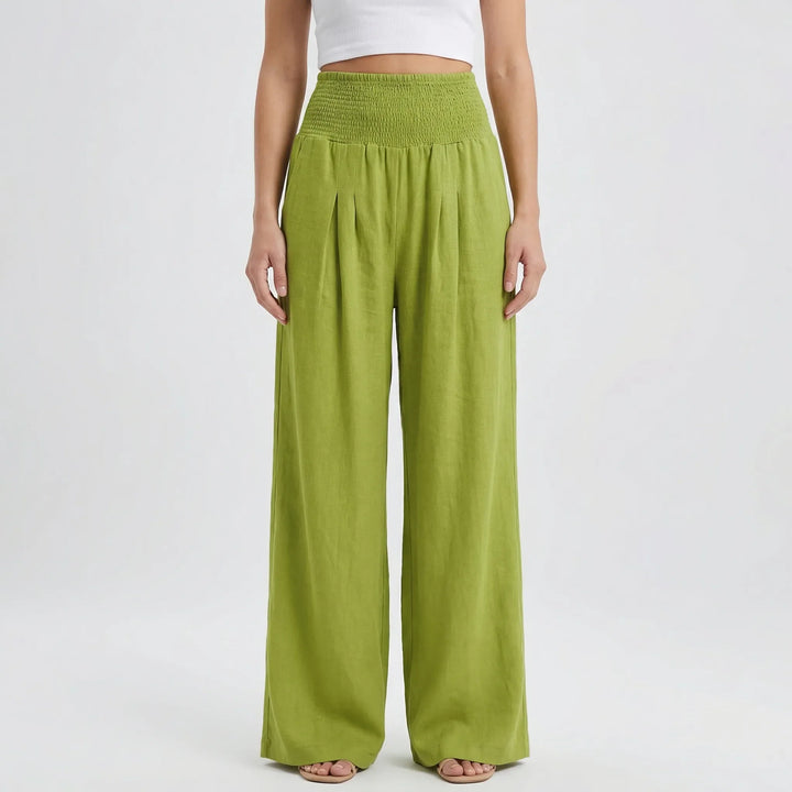 Widevelle - High-Waist Wide-Leg Palazzo Pants