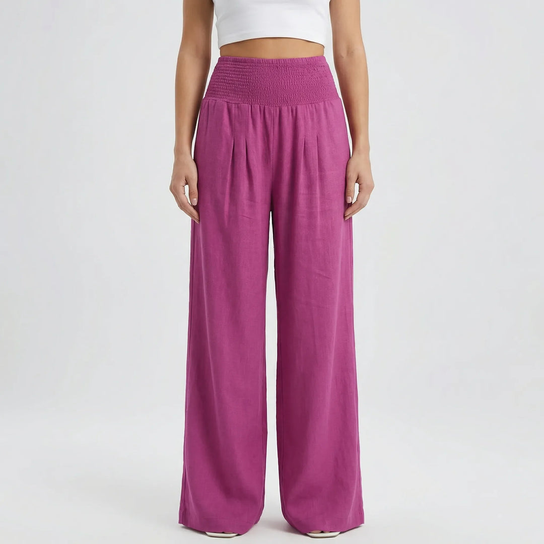 Widevelle - High-Waist Wide-Leg Palazzo Pants