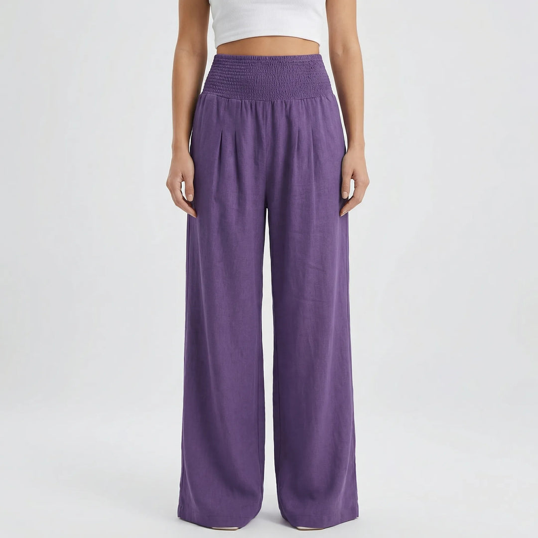 Widevelle - High-Waist Wide-Leg Palazzo Pants