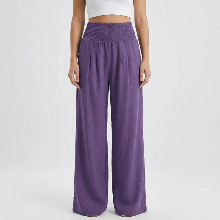Widevelle - High-Waist Wide-Leg Palazzo Pants
