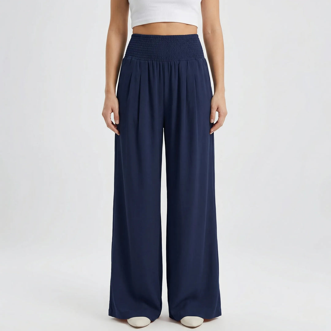 Widevelle - High-Waist Wide-Leg Palazzo Pants
